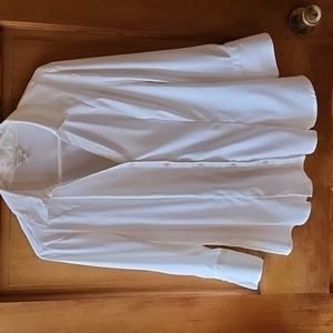 Large ladies white soft dress shirt cato brand